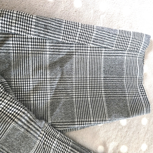 Modern Millennium Stretch Ankle Pant - Black Plaid Houndstooth - Size 24 - Picture 7 of 14